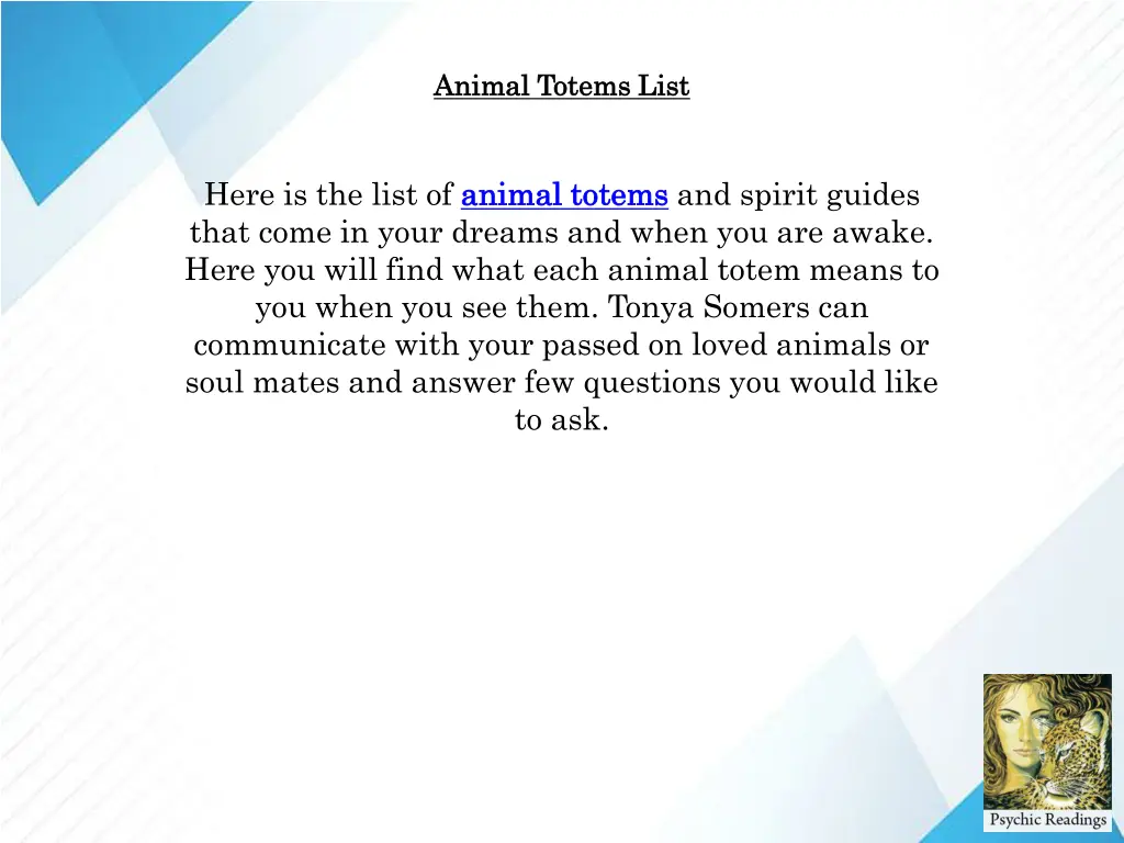 animal totems list animal totems list