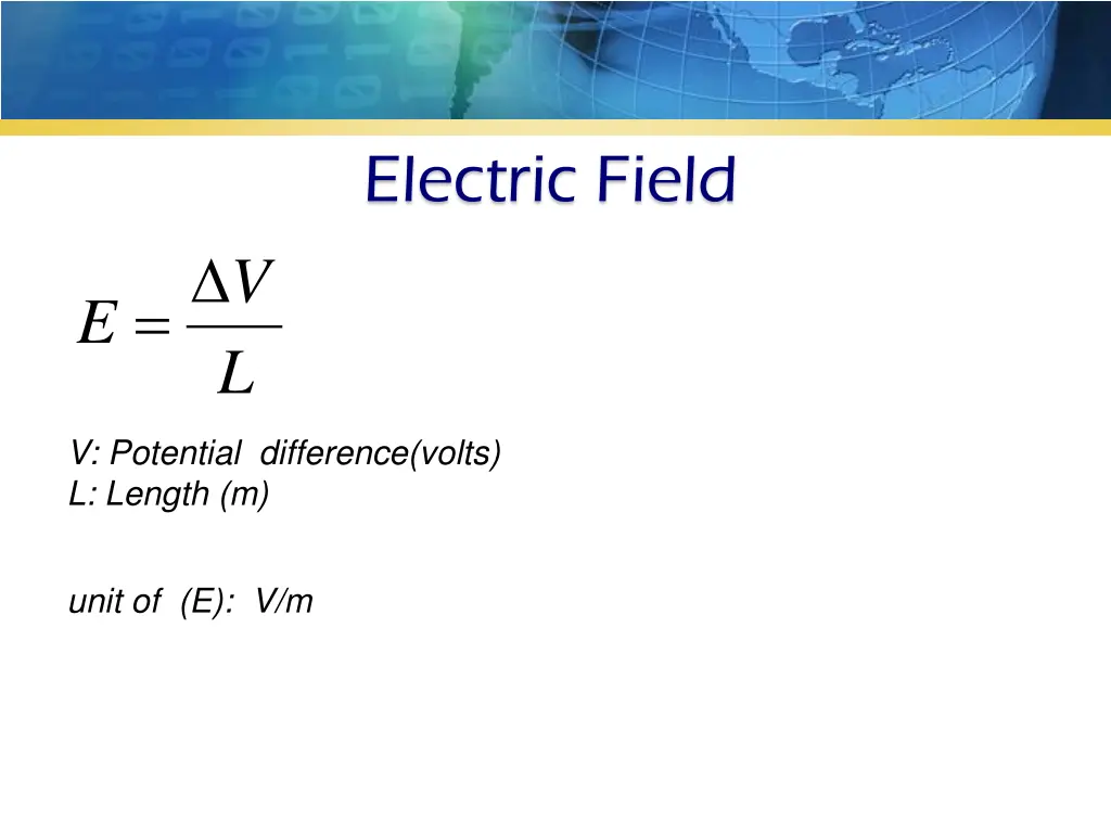 electric field