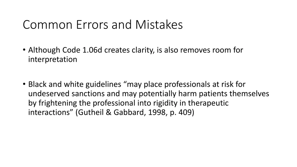 common errors and mistakes 7