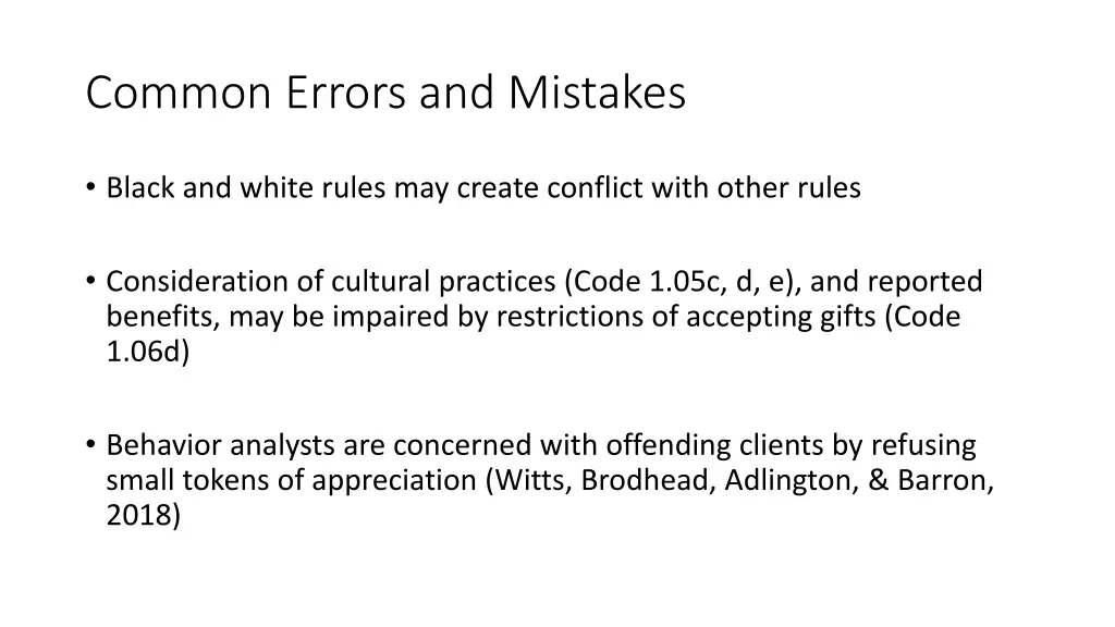 common errors and mistakes 8