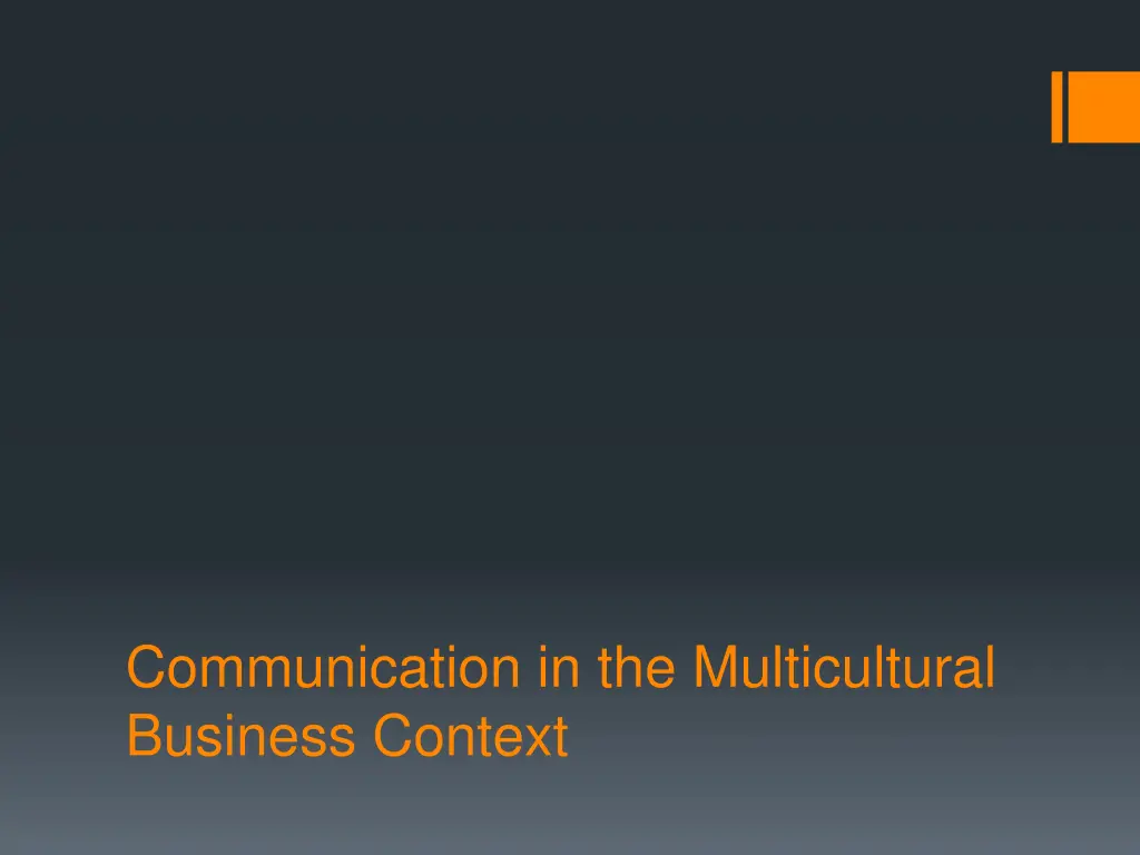 communication in the multicultural business