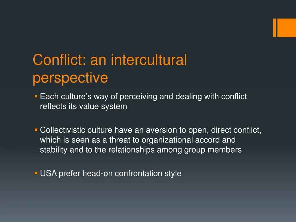 conflict an intercultural perspective