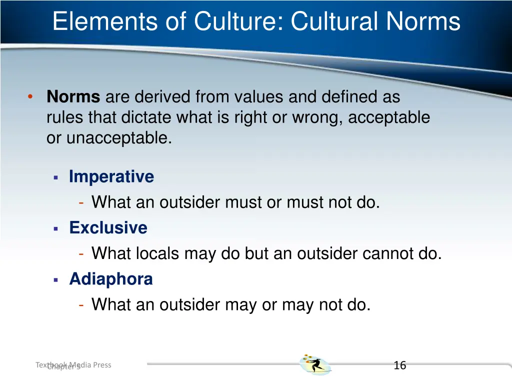 elements of culture cultural norms