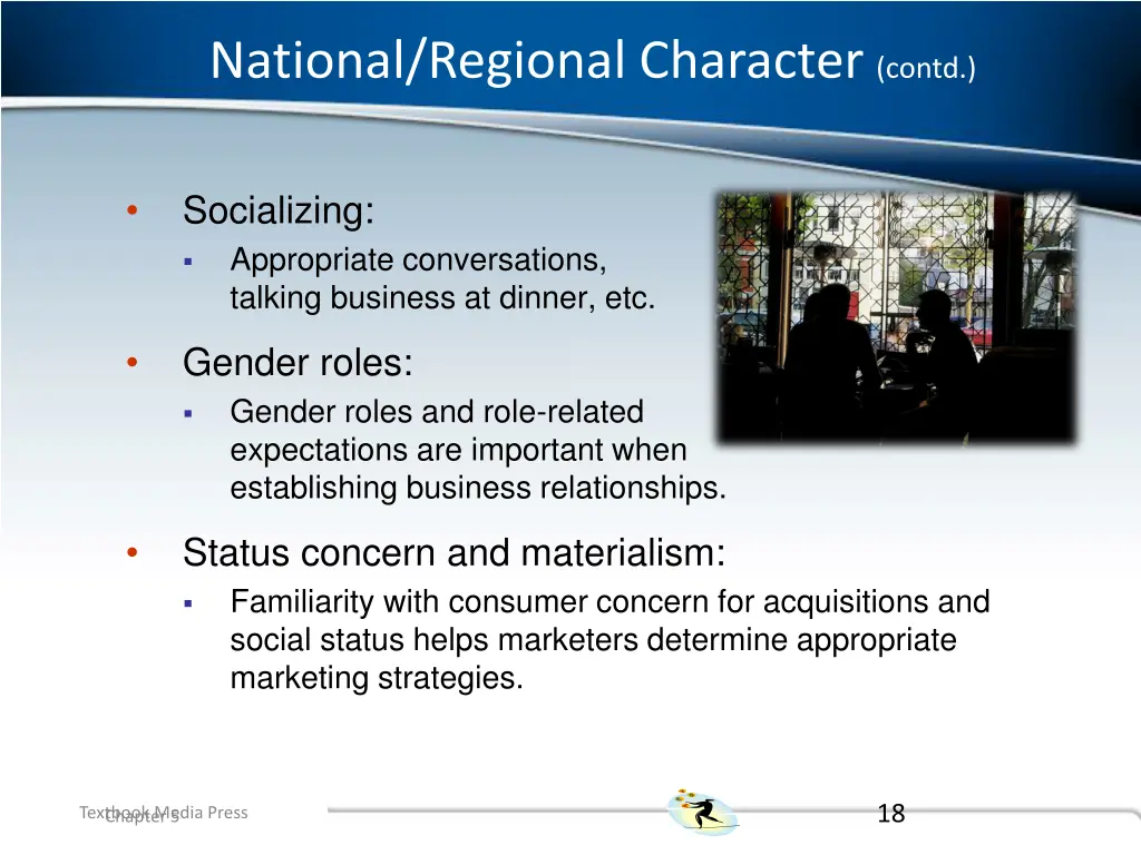 national regional character contd