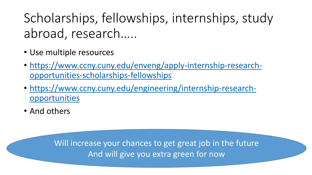 scholarships fellowships internships study abroad