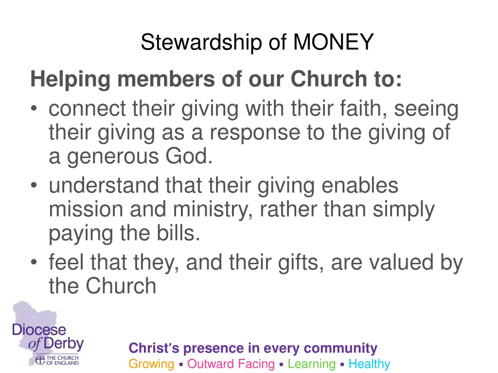 stewardship of money 1