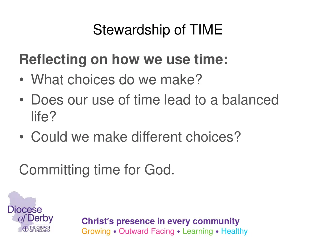 stewardship of time 1