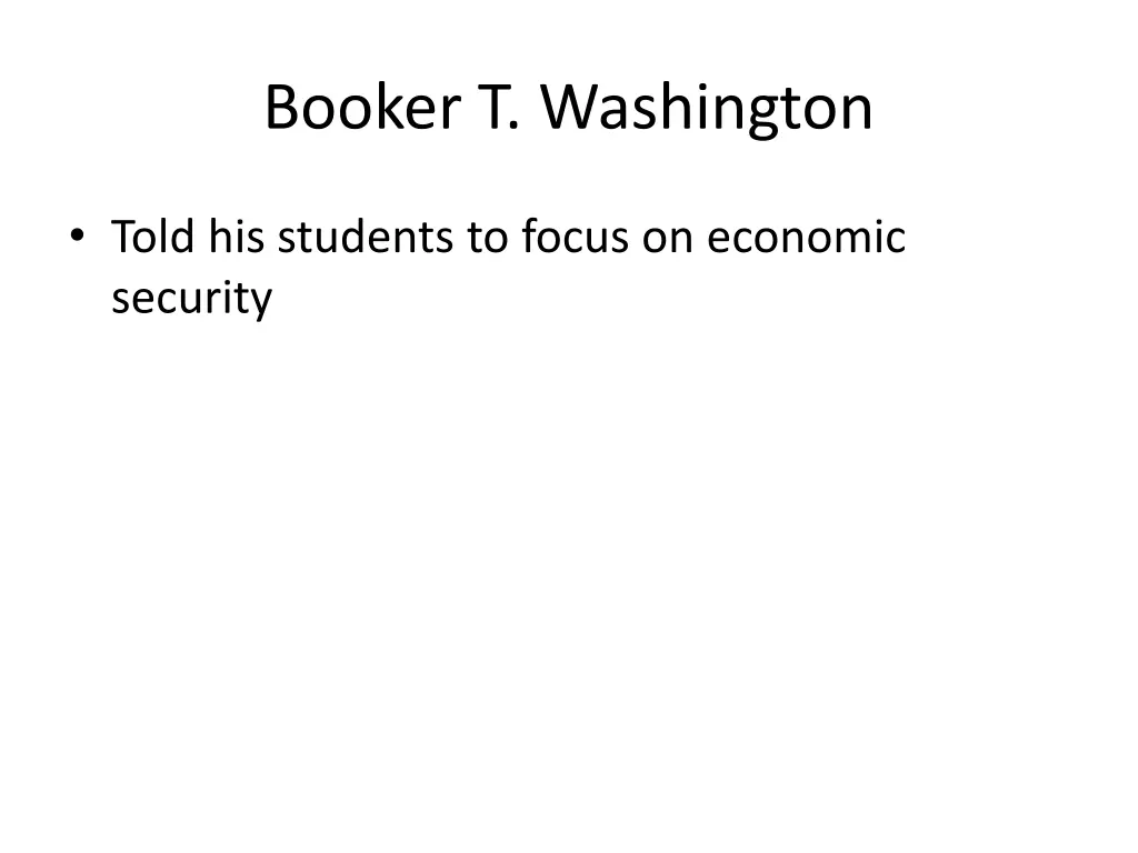 booker t washington