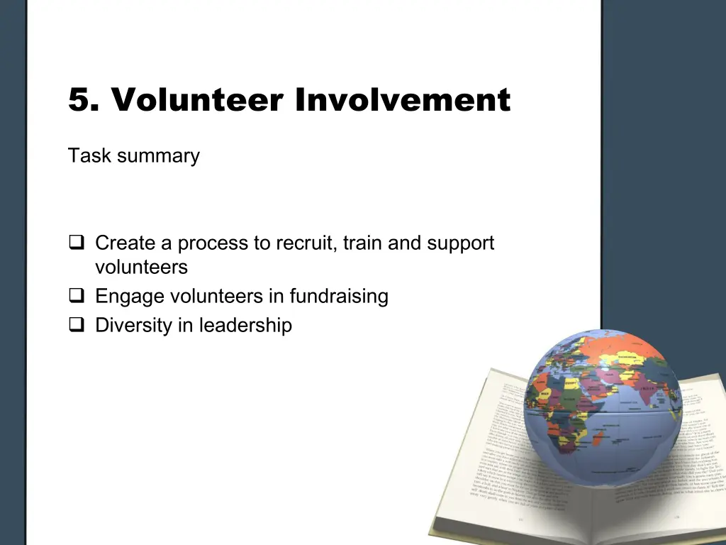 5 volunteer involvement