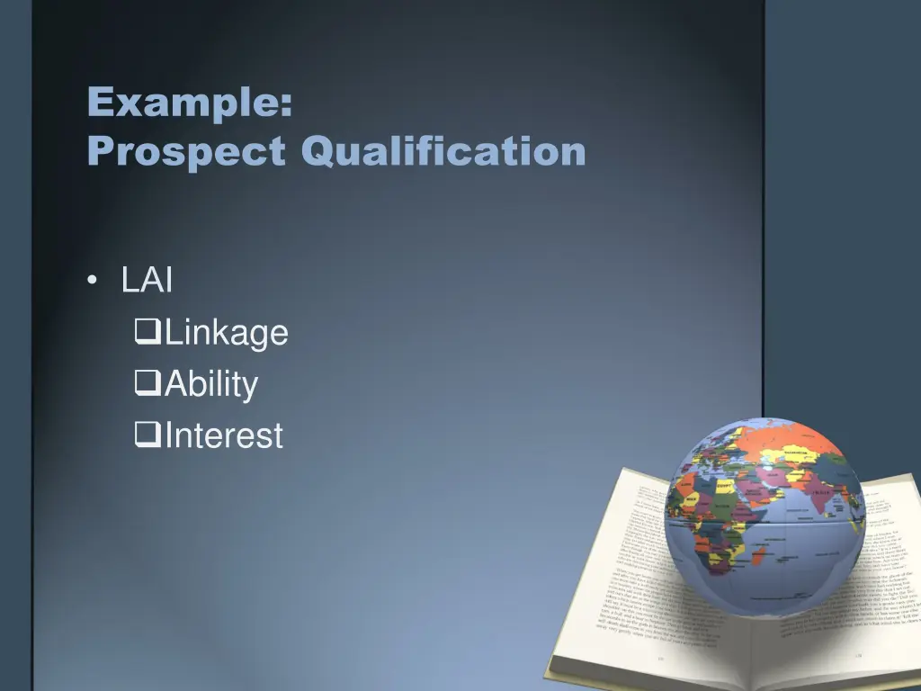 example prospect qualification