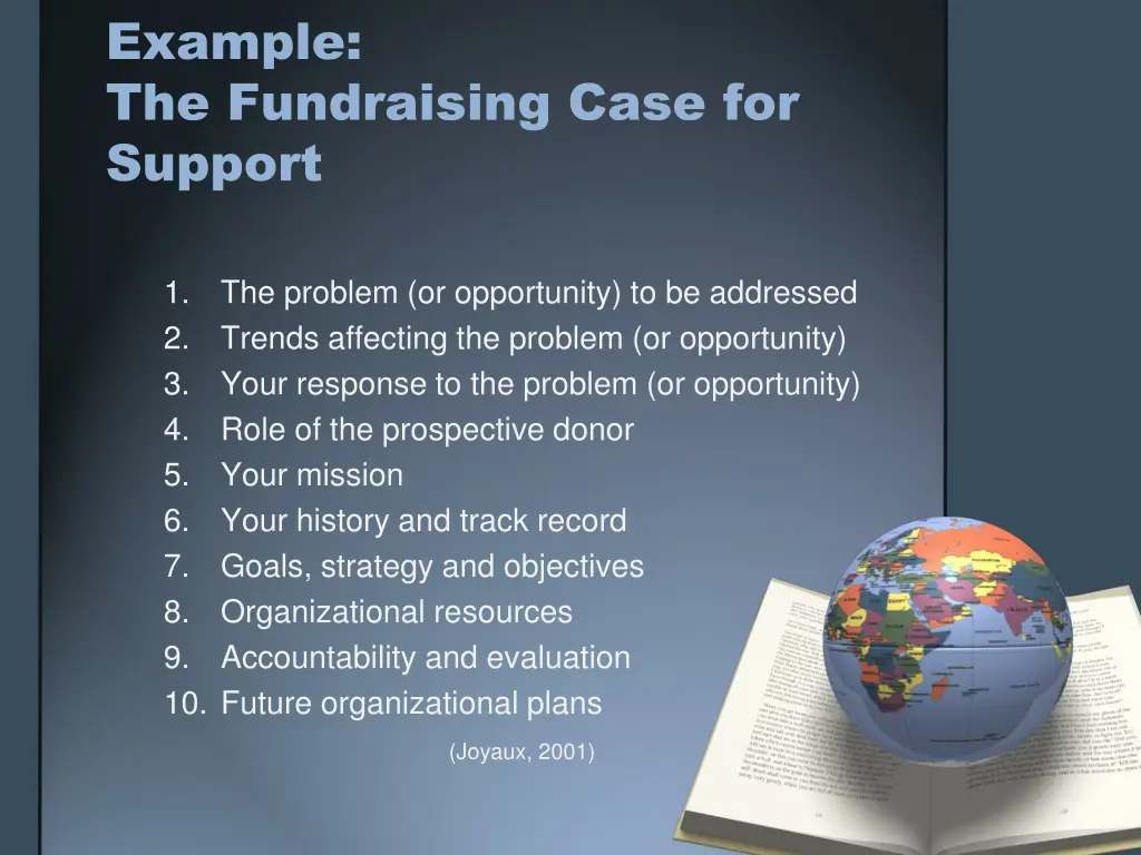 example the fundraising case for support