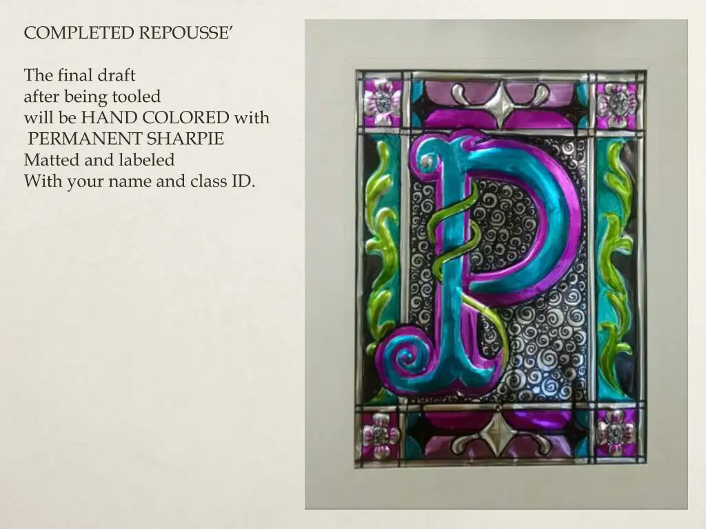 completed repousse