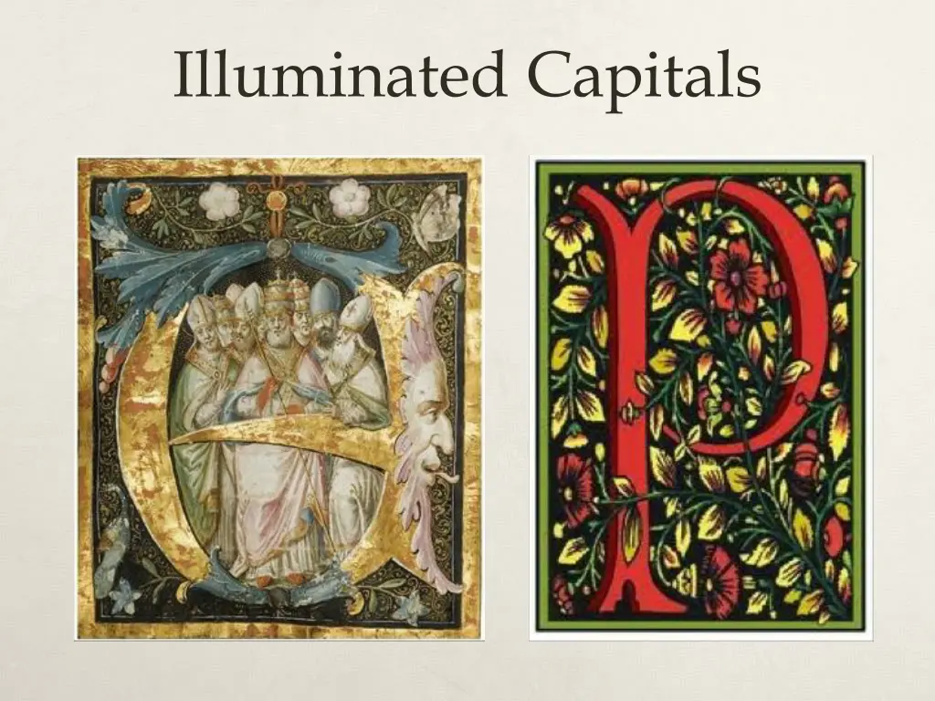 illuminated capitals