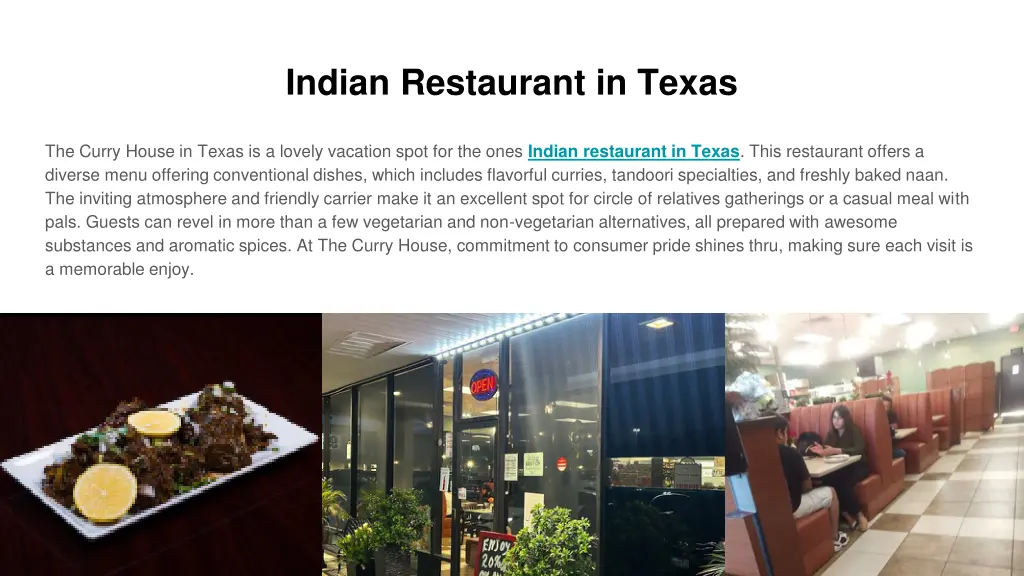 indian restaurant in texas