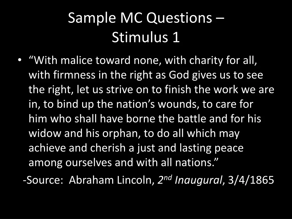 sample mc questions stimulus 1