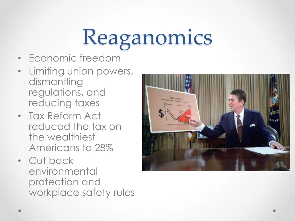 reaganomics economic freedom limiting union