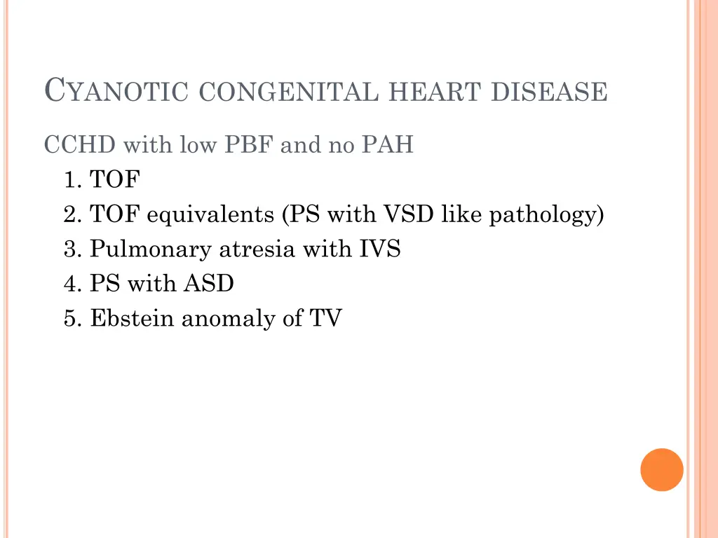 c yanotic congenital heart disease 1