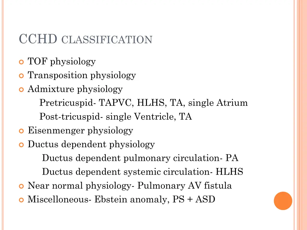 cchd classification