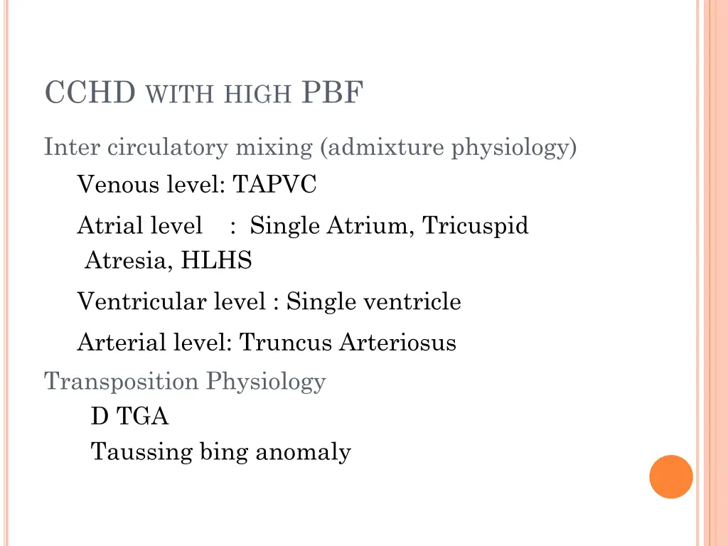 cchd with high pbf