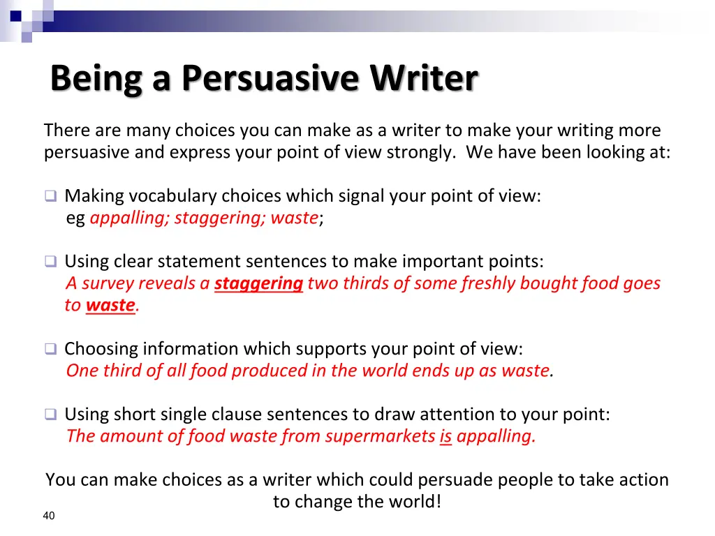 being a persuasive writer