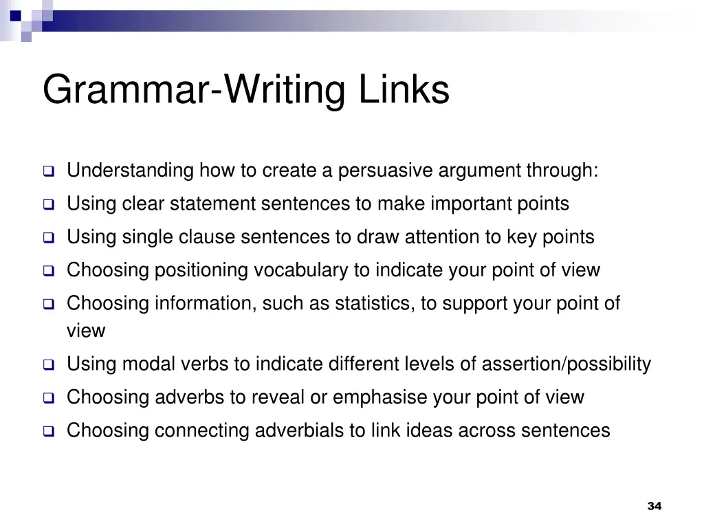 grammar writing links