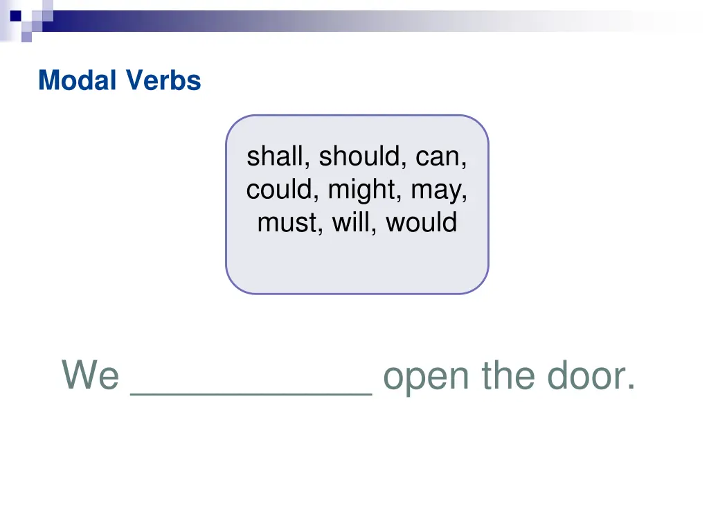 modal verbs