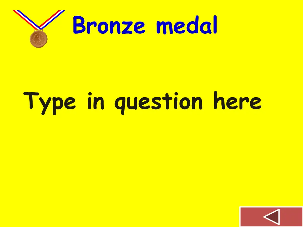 bronze medal