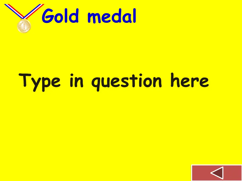 gold medal