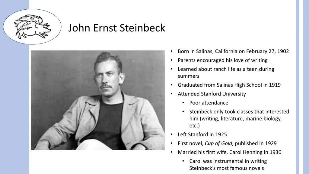 john ernst steinbeck