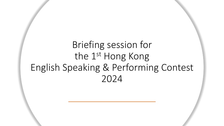 briefing session for the 1 st hong kong