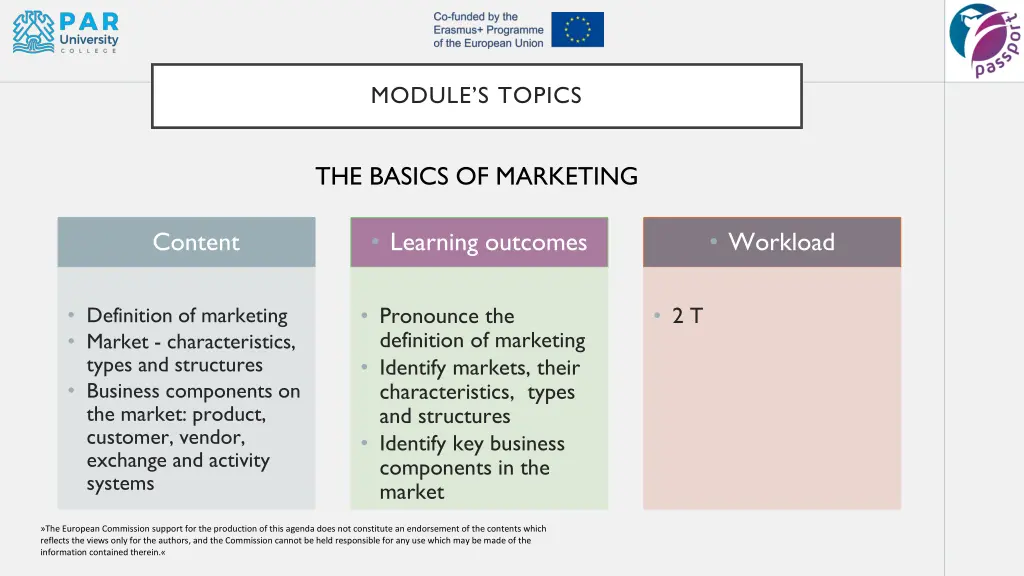 module s topics