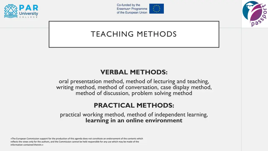 teaching methods