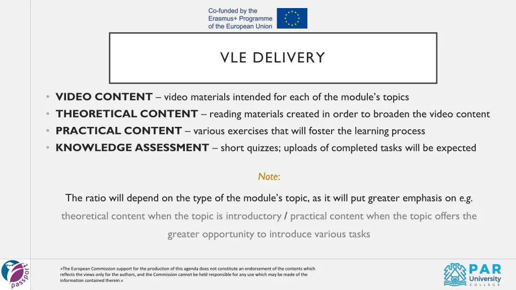 vle delivery