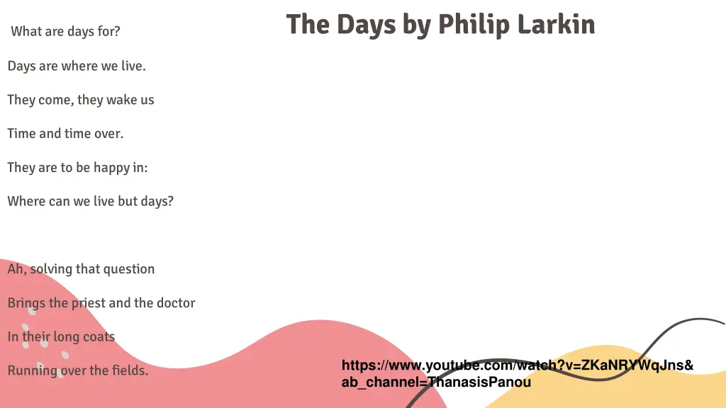 the days by philip larkin