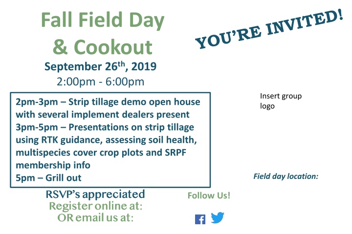 fall field day cookout september 26 th 2019