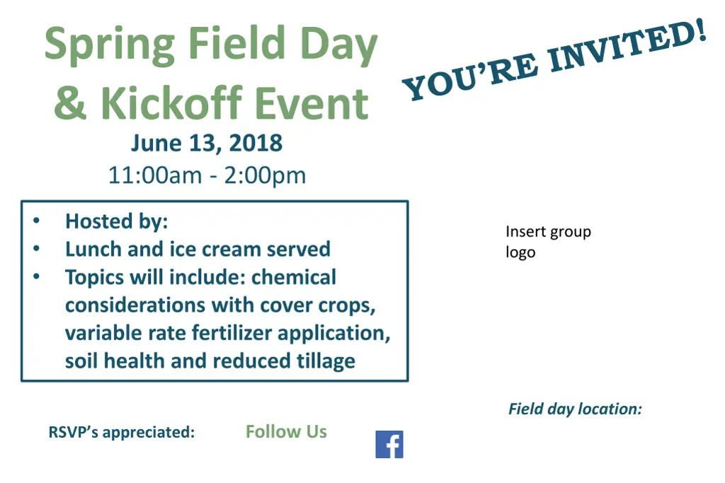 spring field day kickoff event june 13 2018