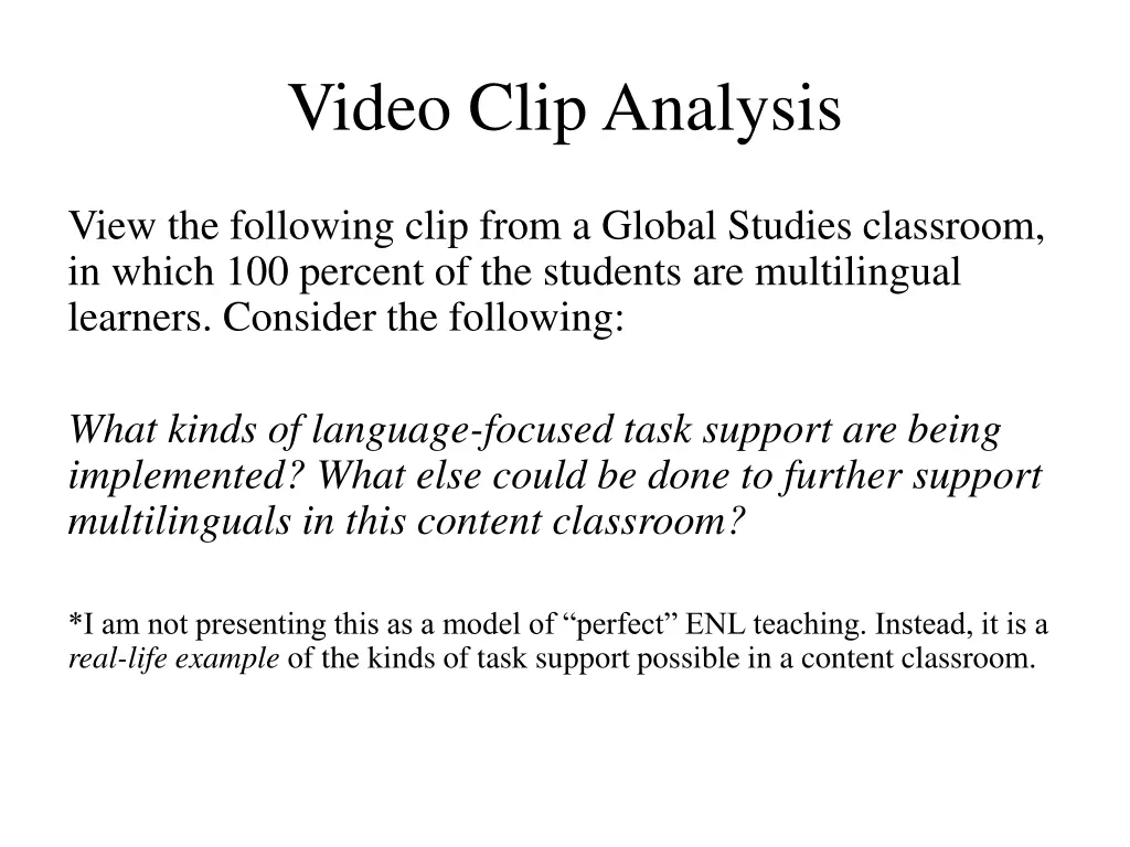 video clip analysis