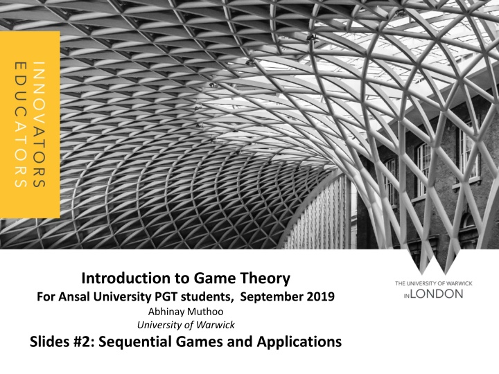 introduction to game theory for ansal university