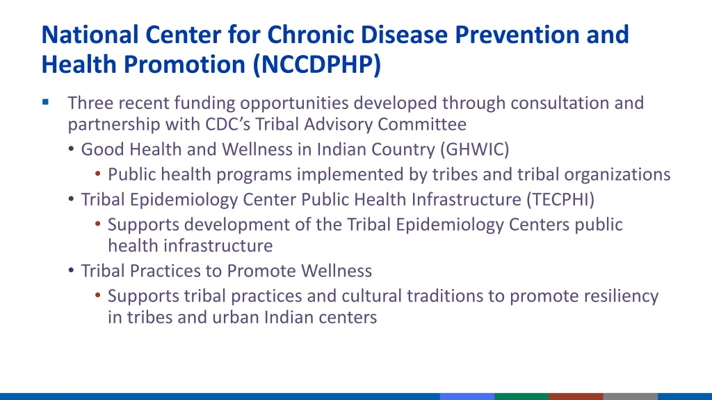 national center for chronic disease prevention