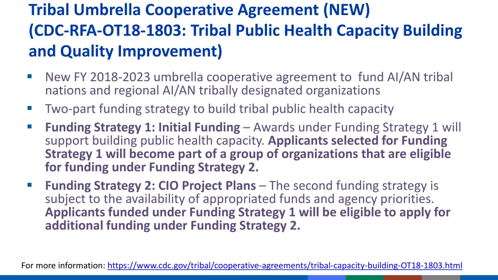 tribal umbrella cooperative agreement