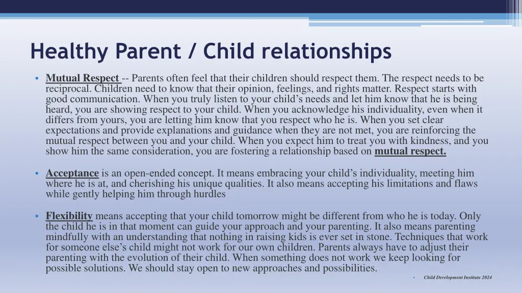 healthy parent child relationships 1