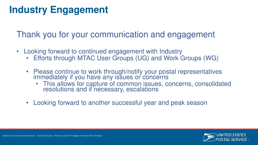 industry engagement