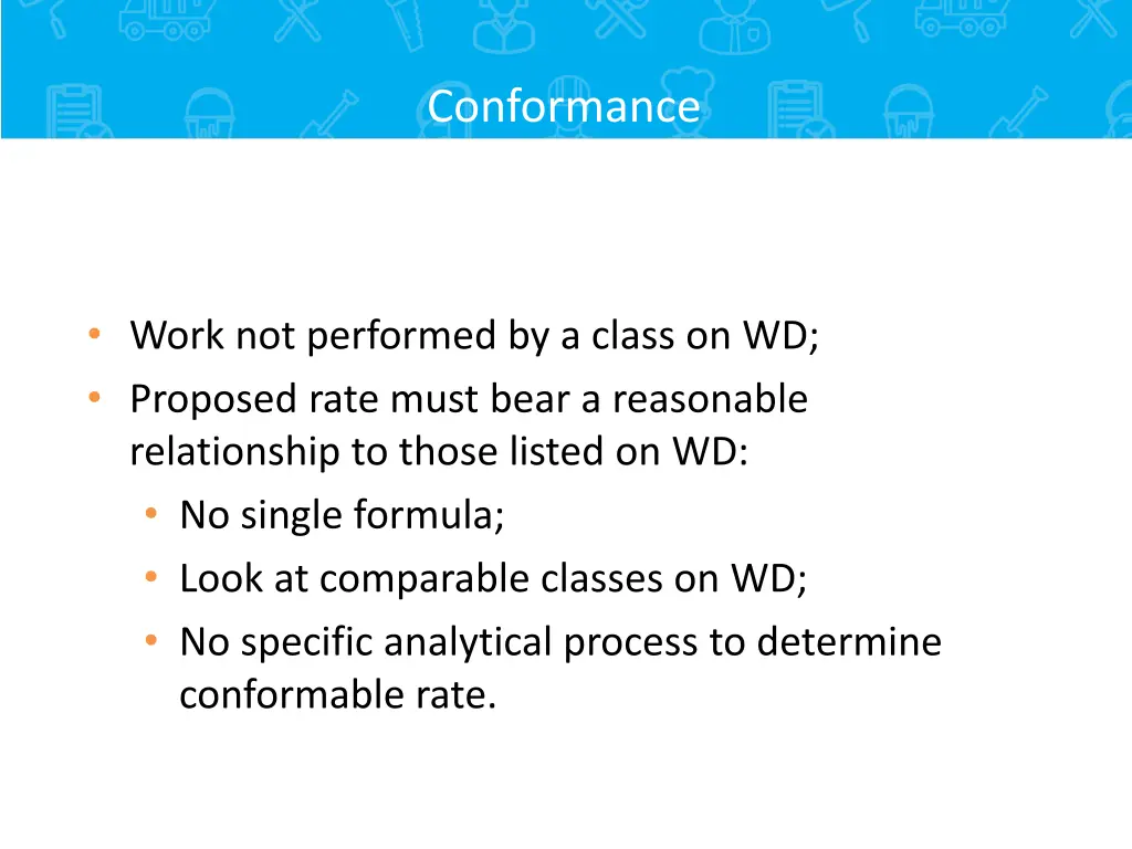 conformance