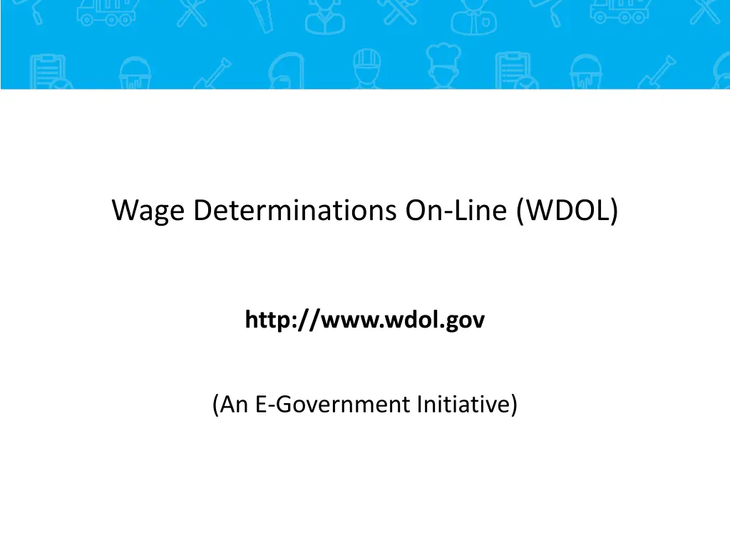 wage determinations on line wdol