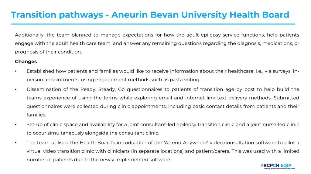 transition pathways aneurin bevan university 1