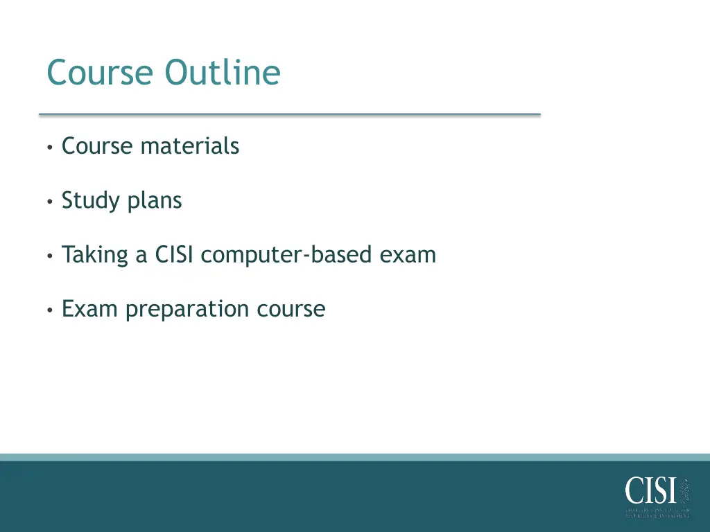 course outline