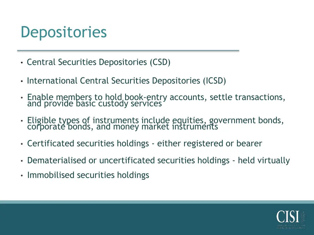 depositories