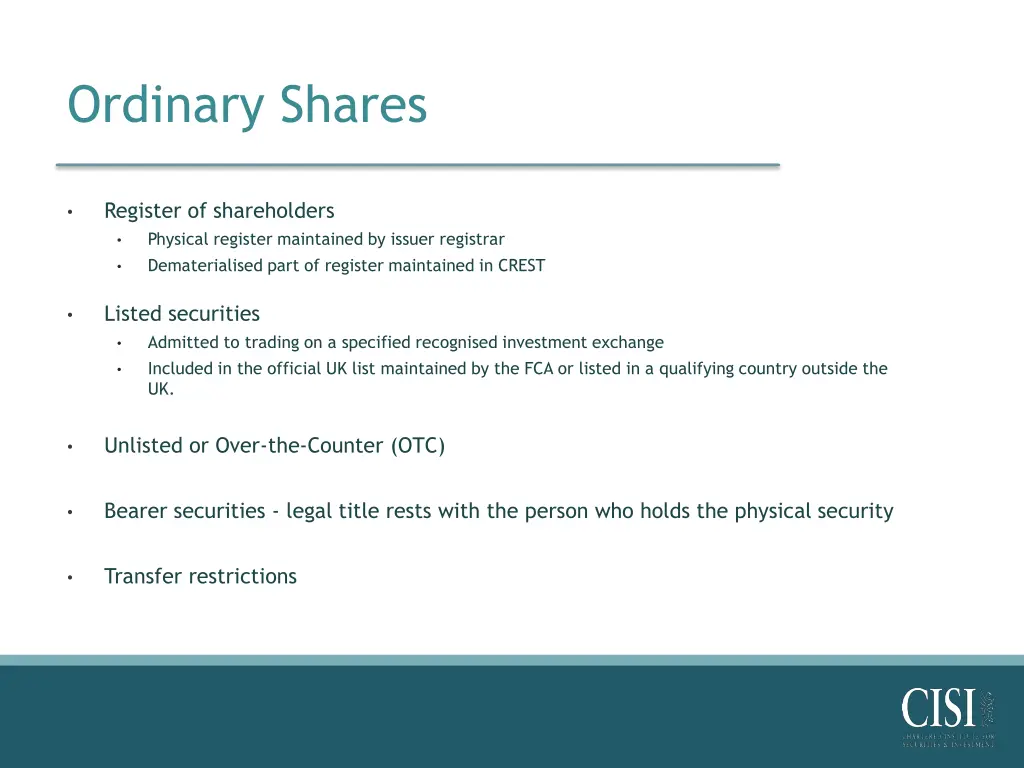 ordinary shares 1