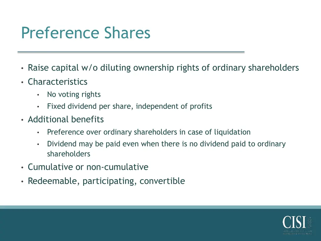 preference shares