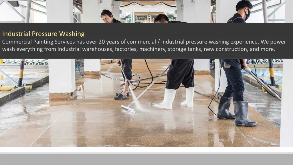 industrial pressure washing commercial painting